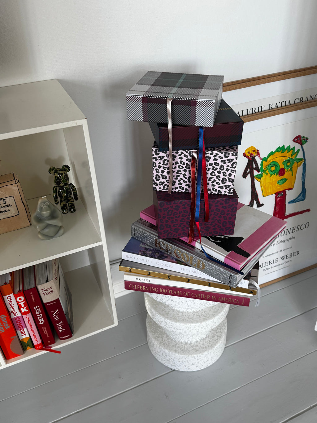 Medium Box, Leo Burgundy