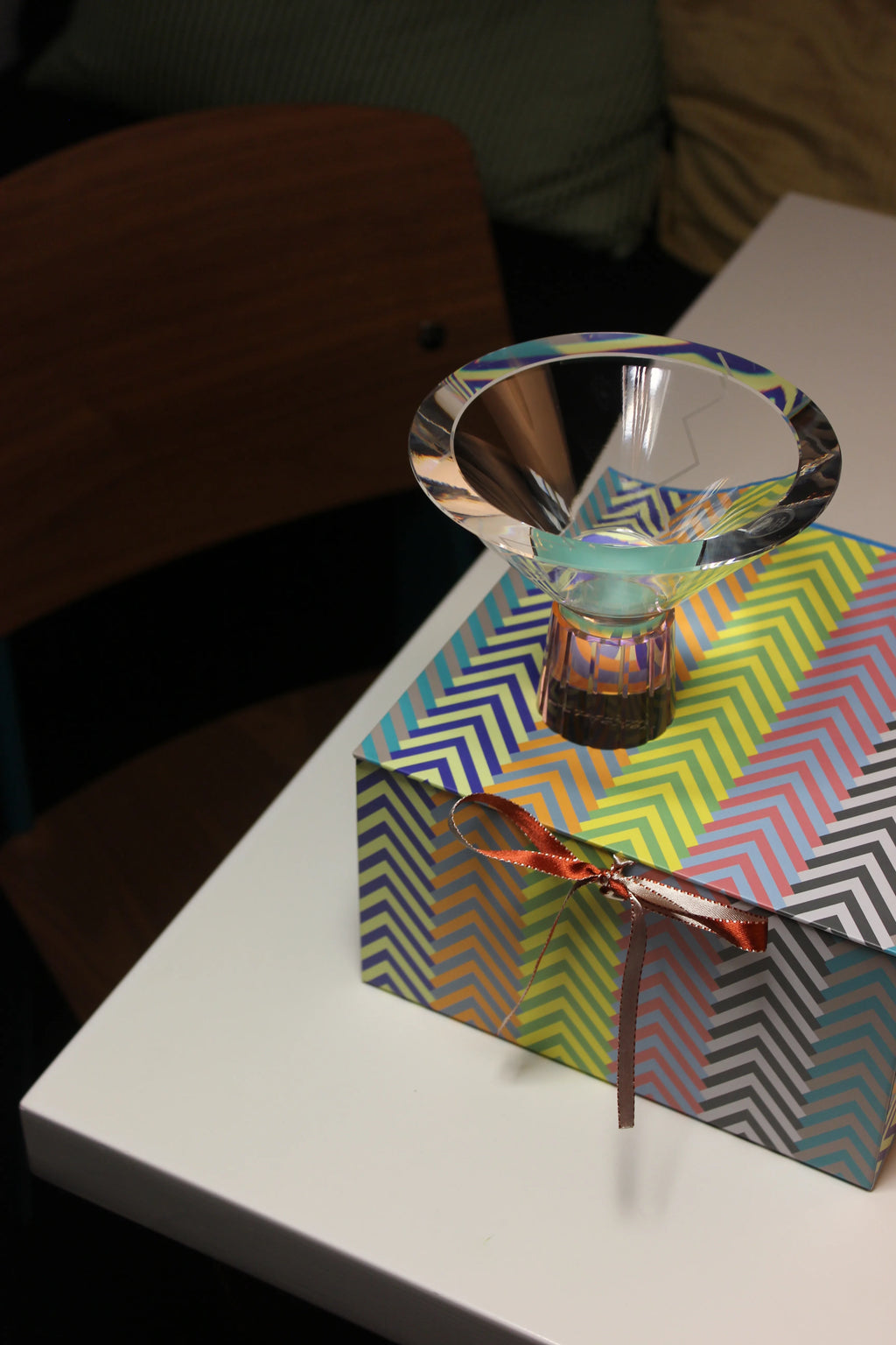 Medium Box, Stripes Multi